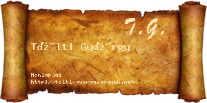 Töltl György névjegykártya
